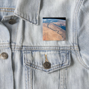The Nile River, Red Sea And Mediterranean Sea. 2 Inch Square Button