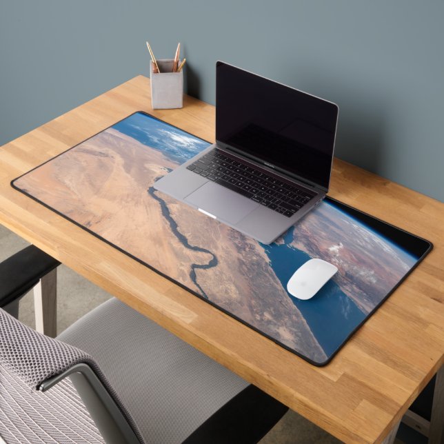 The Nile River, Red Sea And Mediterranean Sea. Desk Mat (Office 2)