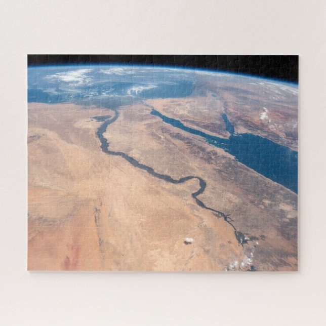 The Nile River, Red Sea And Mediterranean Sea. Jigsaw Puzzle (Horizontal)