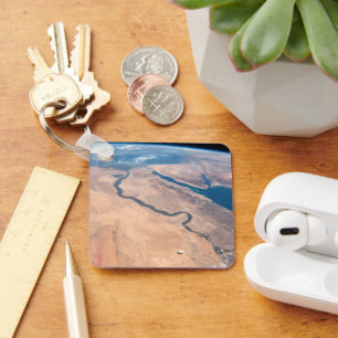 The Nile River, Red Sea And Mediterranean Sea. Keychain