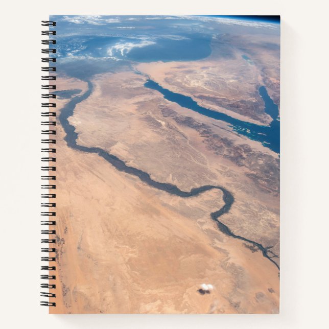 The Nile River, Red Sea And Mediterranean Sea. Notebook (Front)
