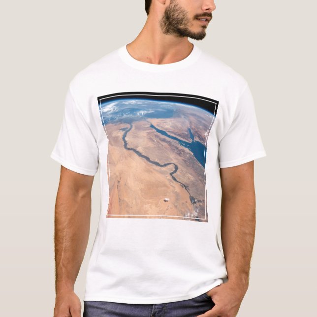 The Nile River, Red Sea And Mediterranean Sea. T-Shirt (Front)