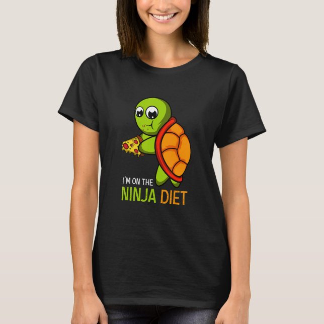 The Ninja Diet Pizza T-Shirt (Front)