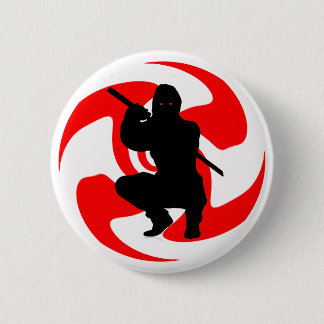 THE NINJA STRIKES 2 INCH ROUND BUTTON