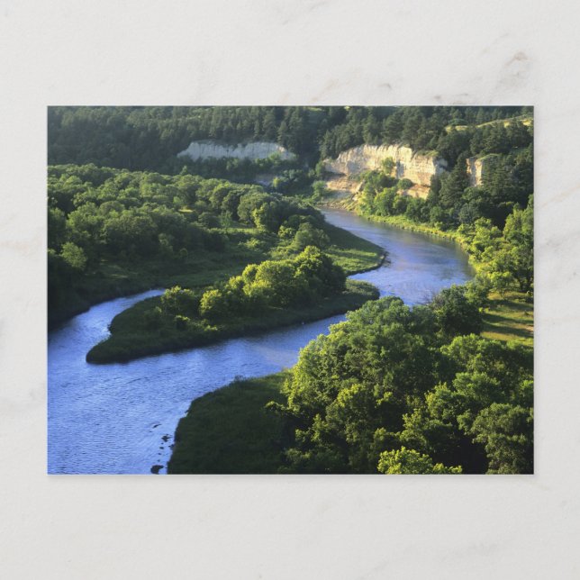 The Niobrara River near Valentine Nebraska Postcard (Front)