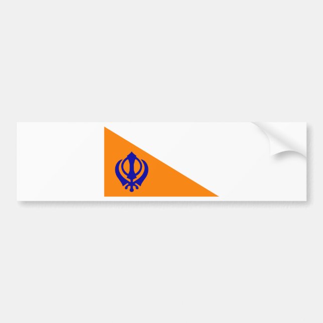 The Nishan Sahib Bumper Sticker (Front)