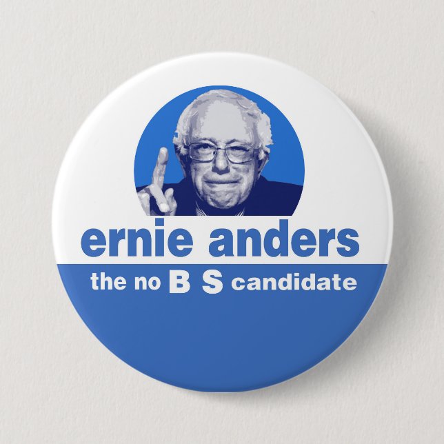 The no BS  candidate 3 Inch Round Button (Front)
