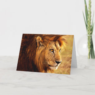 The Noble Lion Photograph Card