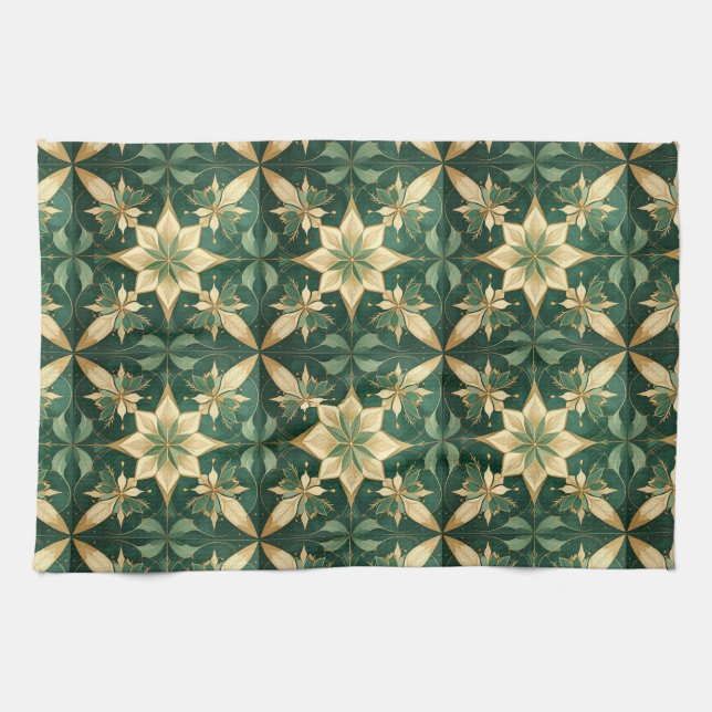 The Noël Kitchen Elegance - Star Kitchen Towel (Horizontal)