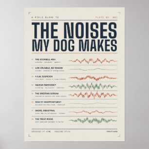 The Noises My Dog Makes Funny Dog Art Print