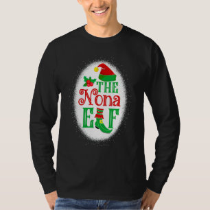 The Nona Elf Matching Family Christmas Elf Grandma T-Shirt