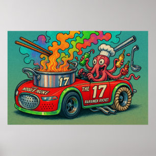 The Noodle Nuke (The Ramen Rocket) Poster