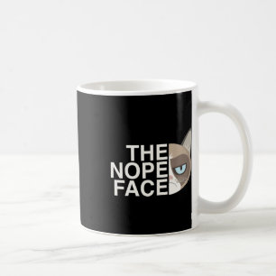 The Nope Face _ Funny Lazy Cat Joke Hoodie For Men Coffee Mug