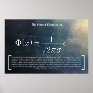 The Normal Distribution - Math Poster