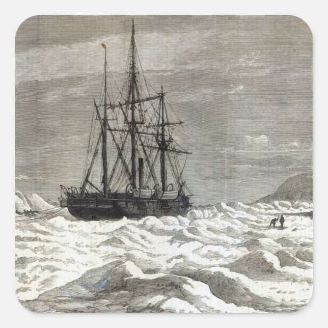 The North Pole Expedition Square Sticker (Front)