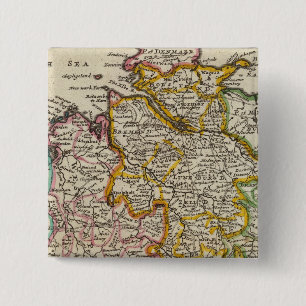 The north west part of Germany 2 Inch Square Button