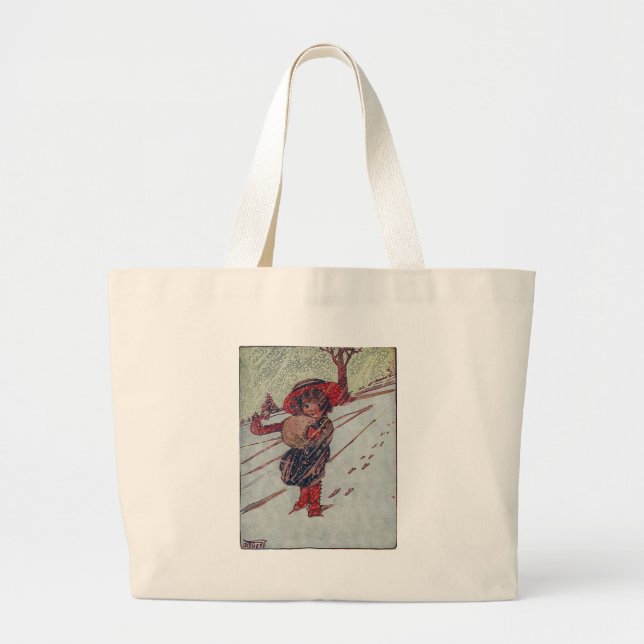 The North Wind Doth Blow Large Tote Bag (Front)