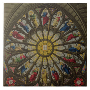 The North Window, plate D from 'Westminster Abbey' Tile