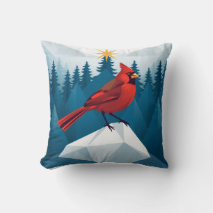 The northern cardinal Christmas special Throw Pillow