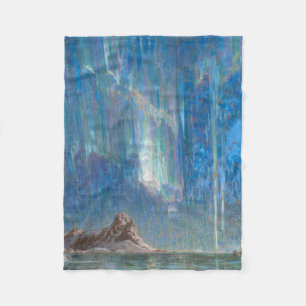 The Northern Lights from North Norway (Aurora) Fleece Blanket