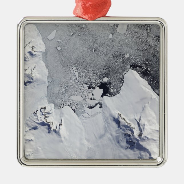 The northern tip of Alexander Island Metal Ornament (Front)