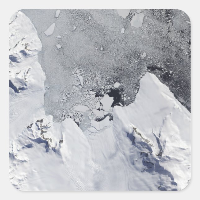 The northern tip of Alexander Island Square Sticker (Front)