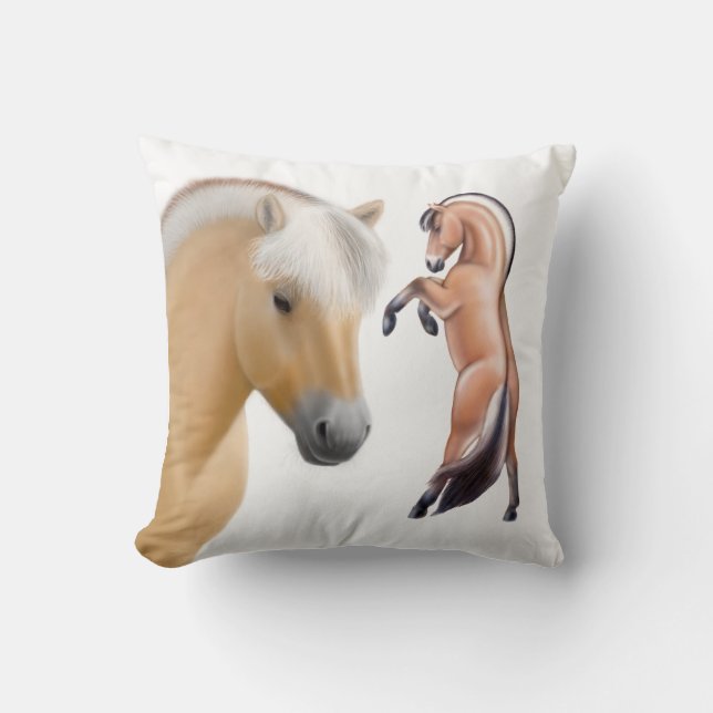 The Norwegian Fjord Horse Pillow (Front)