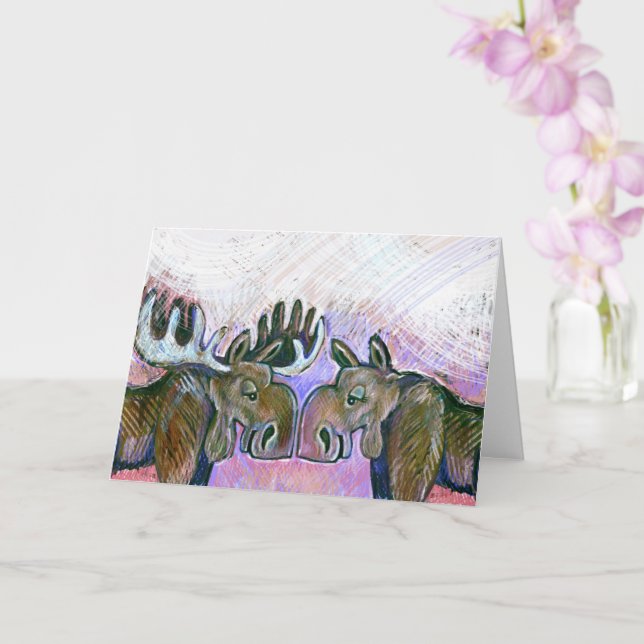 The Nose Knows - Moose Edition Card (Orchid)