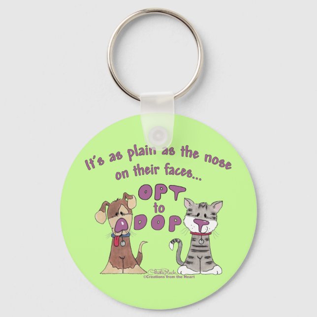 The Nose on Their Faces Keychain (Front)