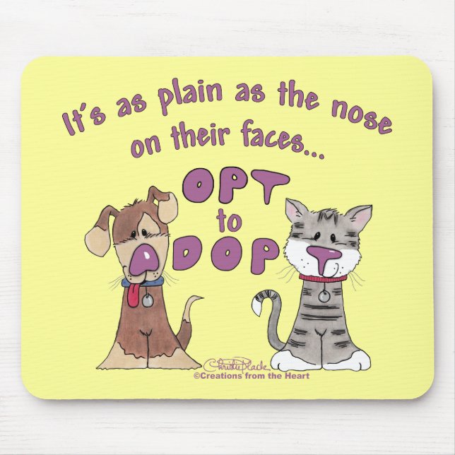 The Nose on Their Faces Mouse Pad (Front)