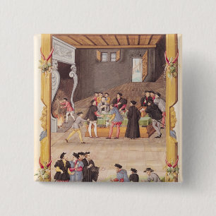 The Notaries and the King's Secretaries 2 Inch Square Button