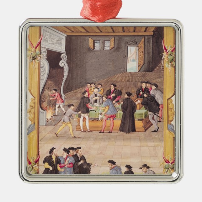 The Notaries and the King's Secretaries Metal Ornament (Front)