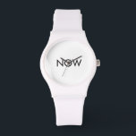 The NOW Watch White<br><div class="desc">A minimalist watch inspired by the idea that the most important moment in life is always now. Instead of constantly checking the time, this watch simply reminds you to return to the present moment. The clean design with the word NOW turns a watch into a small daily reminder to pause,...</div>