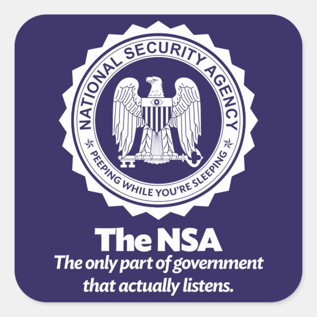 The NSA Square Sticker (Front)