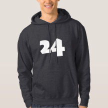 The number 24 print novelty: number only