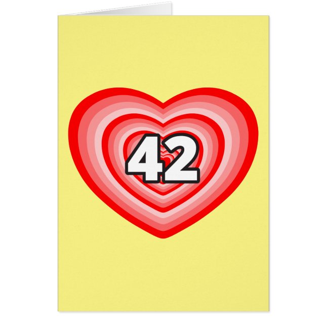 The number 42 heart (Front)