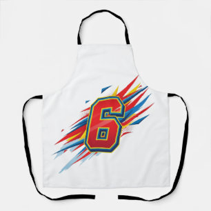 "The Number 6: A Symbol of Harmony and Love" Apron