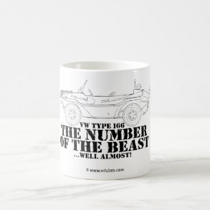 the number of the beast …well almost! coffee mug