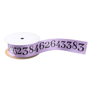 The Number Pi Math & Science Lovers' Lavender Satin Ribbon