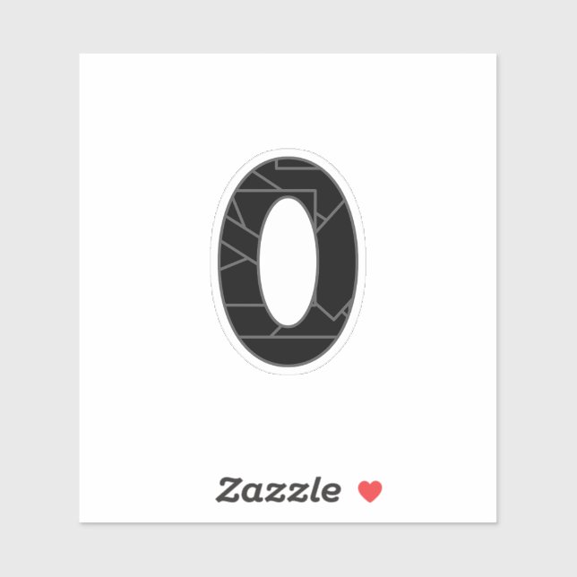The number zero (0) in black (Sheet)