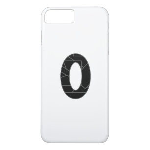 The number zero (0) in black Case-Mate iPhone case