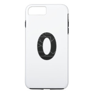 The number zero (0) in black Case-Mate iPhone case