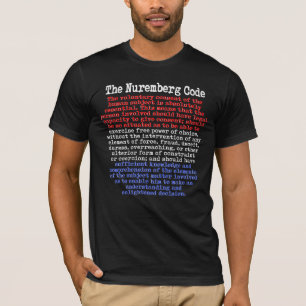 The Nuremberg Code Red White & Blue T-Shirt
