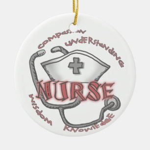 The nurse axiom  ceramic ornament