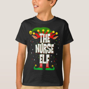 The Nurse Elf Christmas  T-Shirt