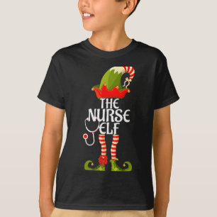 The Nurse Elf Family Matching Christmas 2023  T-Shirt