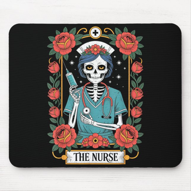 The Nurse Tarot Card  Mouse Pad (Front)