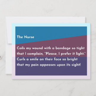 The Nurse Thank You Card