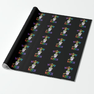 The Nurse Witch A Spooky Halloween Tale of Horror Wrapping Paper