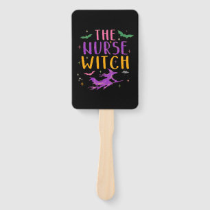 The Nurse Witch Halloween Classic T-Shirt Hand Fan